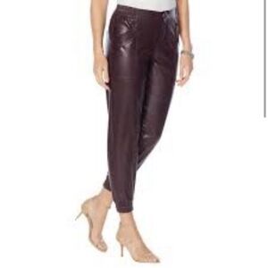 NEW! SkinnyGirl Faux Leather Jogger Pants
- Deep Purple